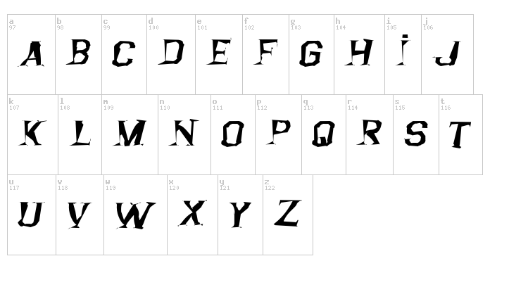 Argentina Austral font map